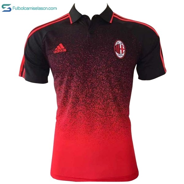 Polo Milan 2017/18 Negro Naranja